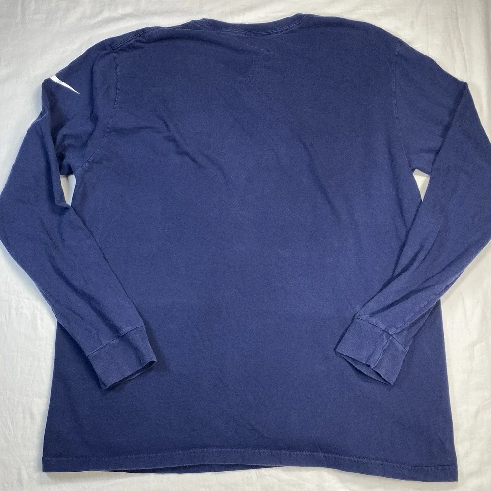 Nike Seattle Seahawks Super Bowl XLVIII Champions Blue Long Sleeve Shirt XL